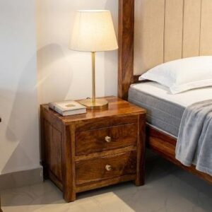 Norvane Bedside Table (Honey Finish)