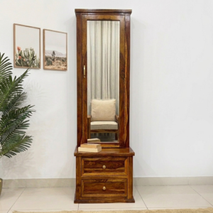 Aberon Sheesham Wood Dressing Table (Honey Finish)