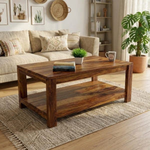 Casa Sheesham Wood Coffee Table (Honey Finish)