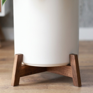 Grove Planter Stand Walnut Finish