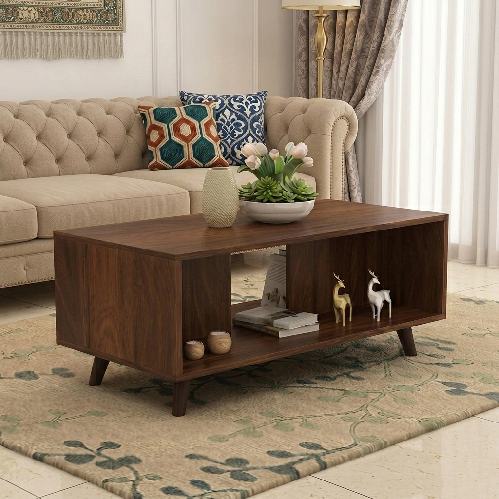 Maison Engineered Wood Coffee Table (Wenge Finish)
