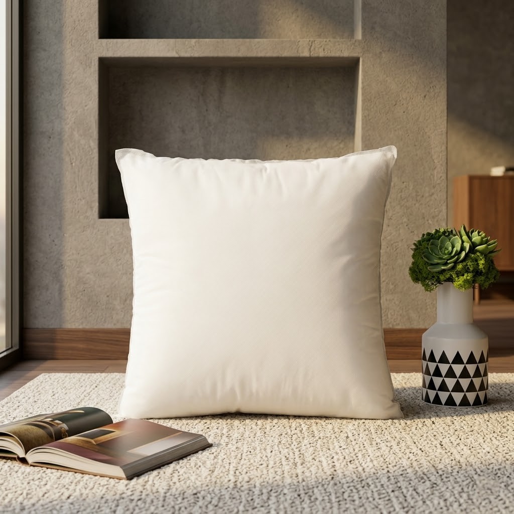 Sleepy Night Reliance Fiber Cushion Filler | 18x18Inch Single | Soft & Fluffy | Vacuum Packed | for Sofa & Bed