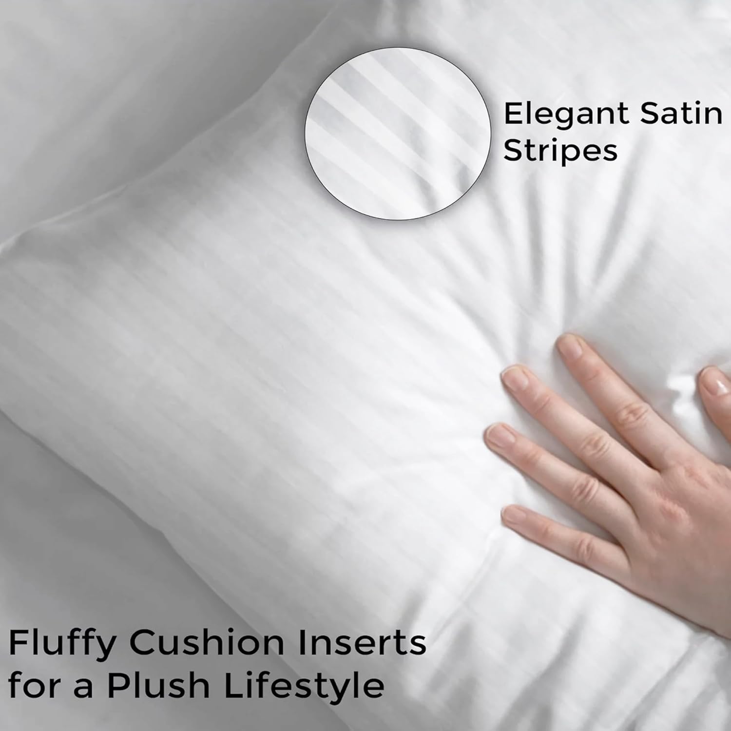Sleepy Night Reliance Fiber Cushion Filler | 18x18Inch Single | Soft & Fluffy | Vacuum Packed | for Sofa & Bed - Image 3