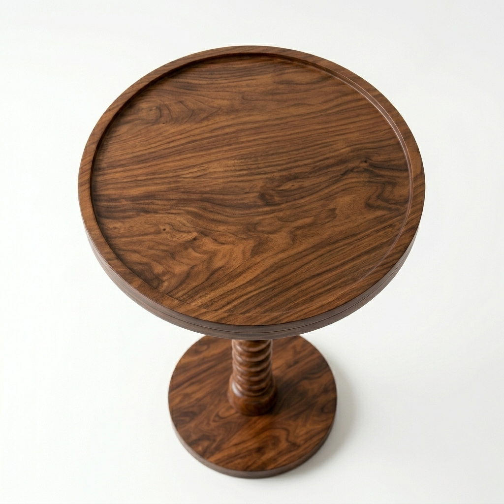 Arbora Sheesham Wood Side Table (Honey Finish) - Image 4