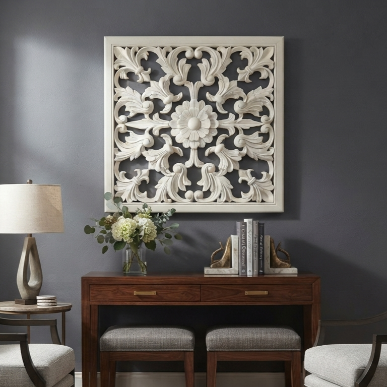 Florenza Wall Panel (White Finish) - Image 2