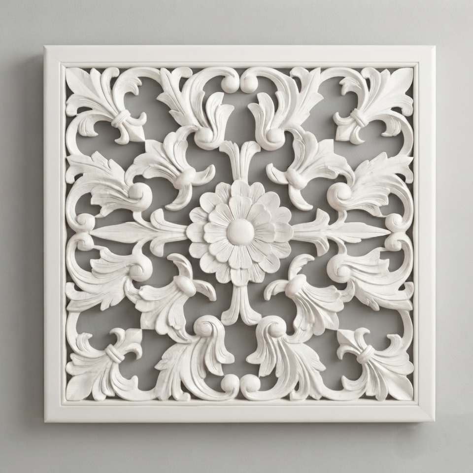 Florenza Wall Panel (White Finish)