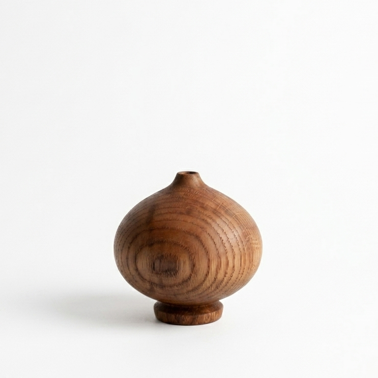Ovia Sheesham Wooden Flower Vase for Home Decor - Image 2
