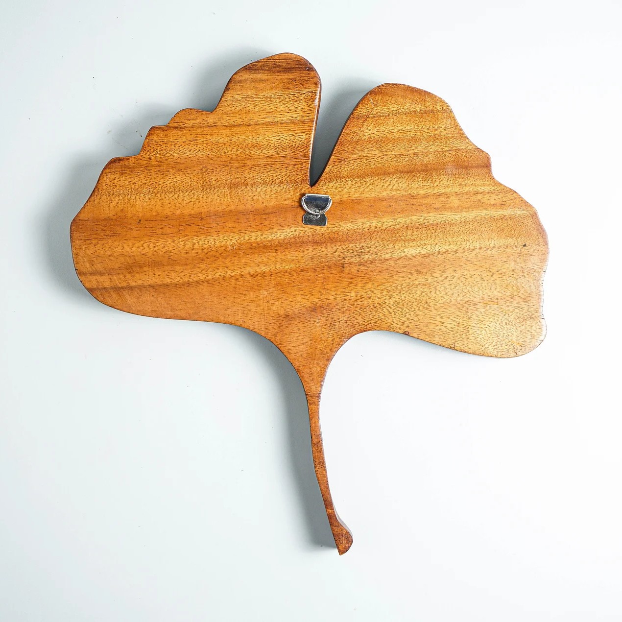 Ginkgo Wooden Leaf Decor | Rustic Brown Leaf Sculpture - Image 5